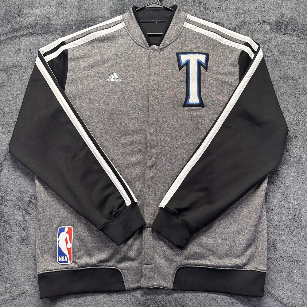 Minnesota Timberwolves Player Issued Jacket Mens 3XL2 Tall Adidas Warm Up Gray
